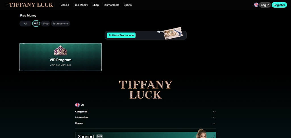 Casino TiffanyLuck Promotions