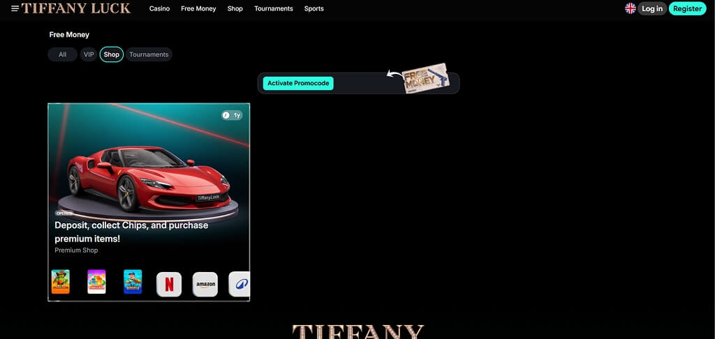 Promotions au casino TiffanyLuck