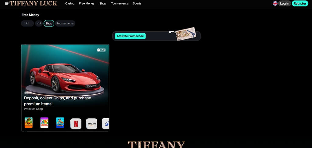 TiffanyLuck Casinò Offerte speciali