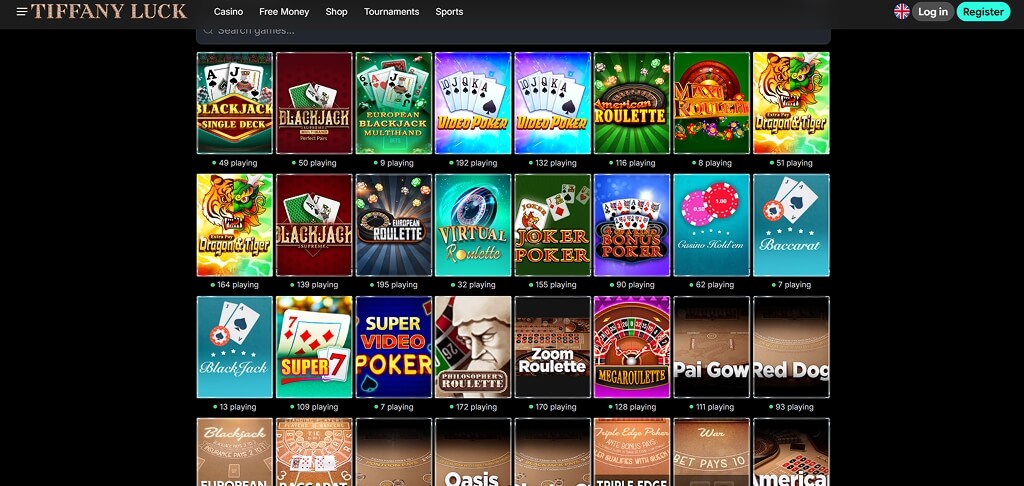 TiffanyLuck Casino casinospellen